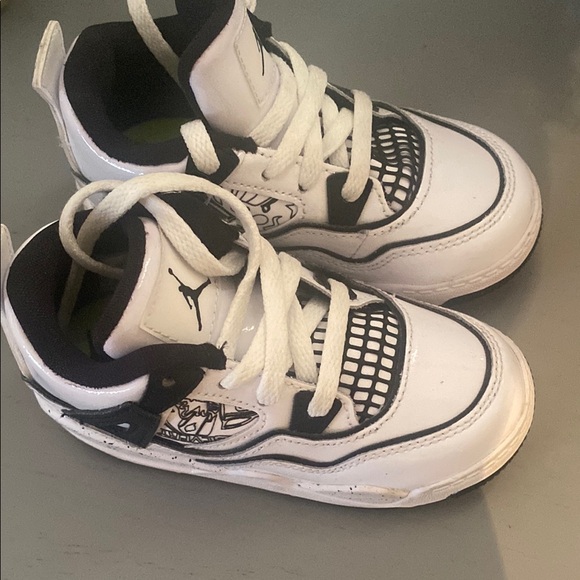Kids White and Black Sneakers ( Jordan’s) - Picture 3 of 3